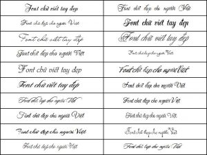 Fonts chữ việt hóa
