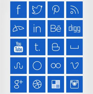 Line art icons