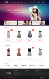 Mẫu website bán hàng thời trang