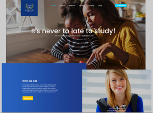 Mẫu giao diện website giáo dục.