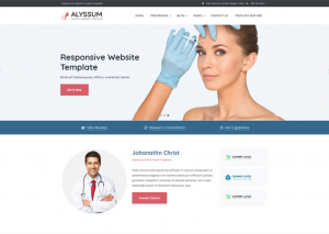 Mẫu giao diện website y tế.