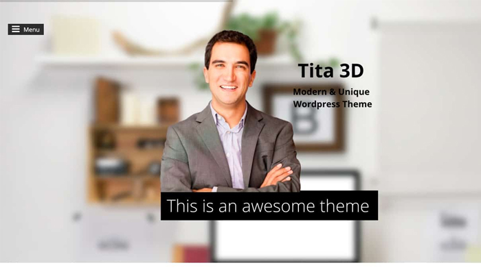 Giao diện WordPress 3D giới thiệu công ty - Tita 3D