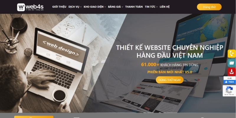 WEB4S - Đơn vị thiết kế website được đánh giá cao