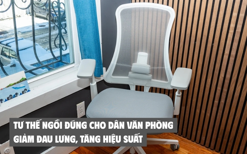 tư thế ngồi đúng cho dân văn phòng